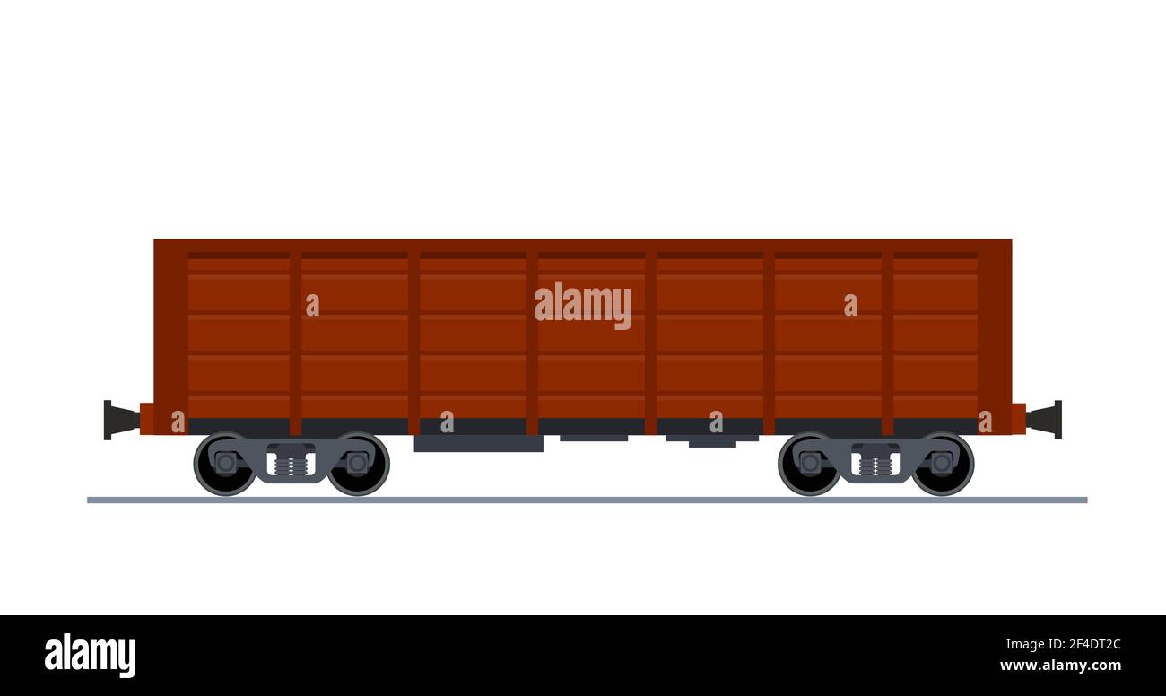 Carro ferroviario merci Illustrazione Vettoriale