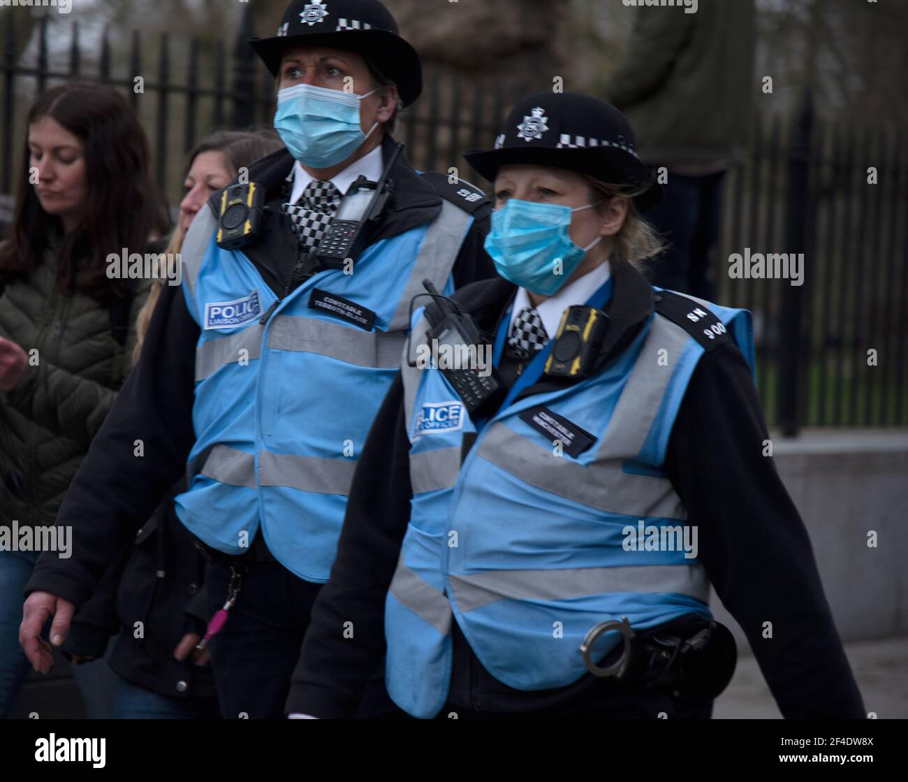 Londra, UK, 20 marzo 2021, Coronavirus Lockdown Restrictions Demonstration Credit: Loredana Sangiuliano/Alamy Live News Foto Stock