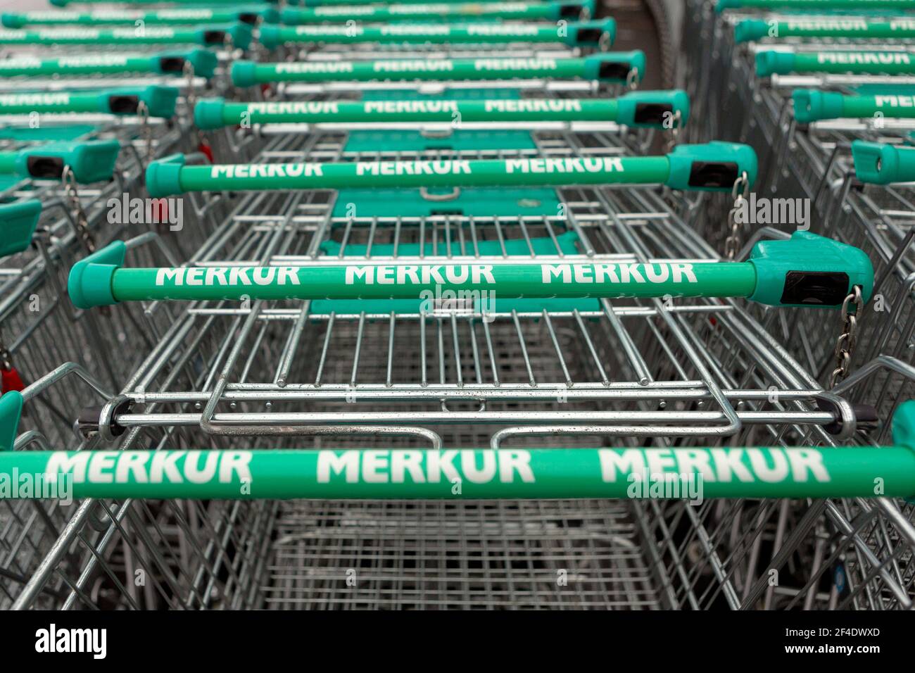 Merkur Market, Carrello Foto Stock