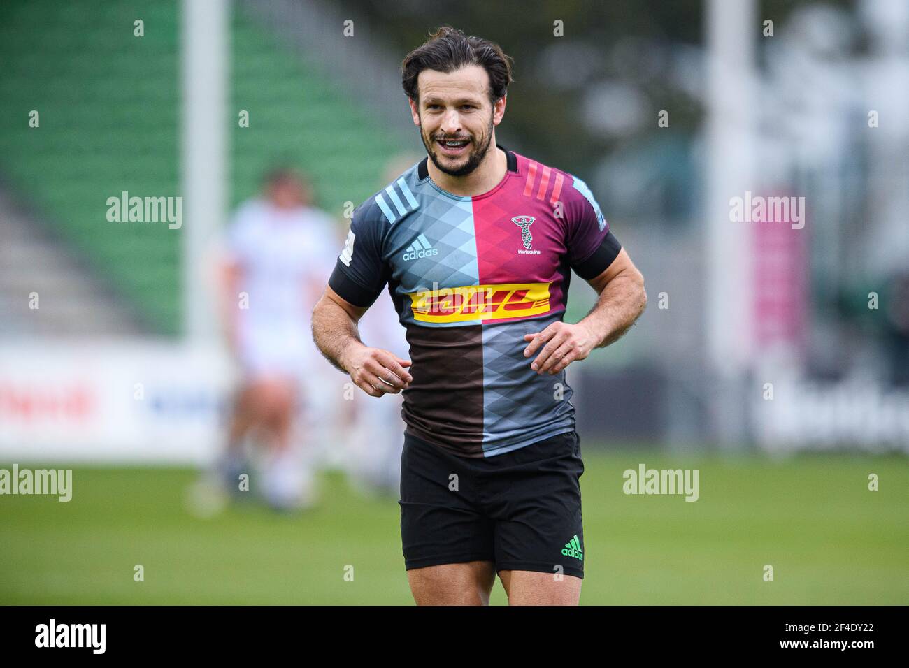 LONDRA, REGNO UNITO. 20 marzo 2021. Danny Care of Harlequins durante la gara di rugby della Gallagher Premiership 14 tra Harlequins vs Gloucester Rugby al Twickenham Stoop Stadium sabato 20 marzo 2021. LONDRA, INGHILTERRA. Credit: Taka G Wu/Alamy Live News Foto Stock