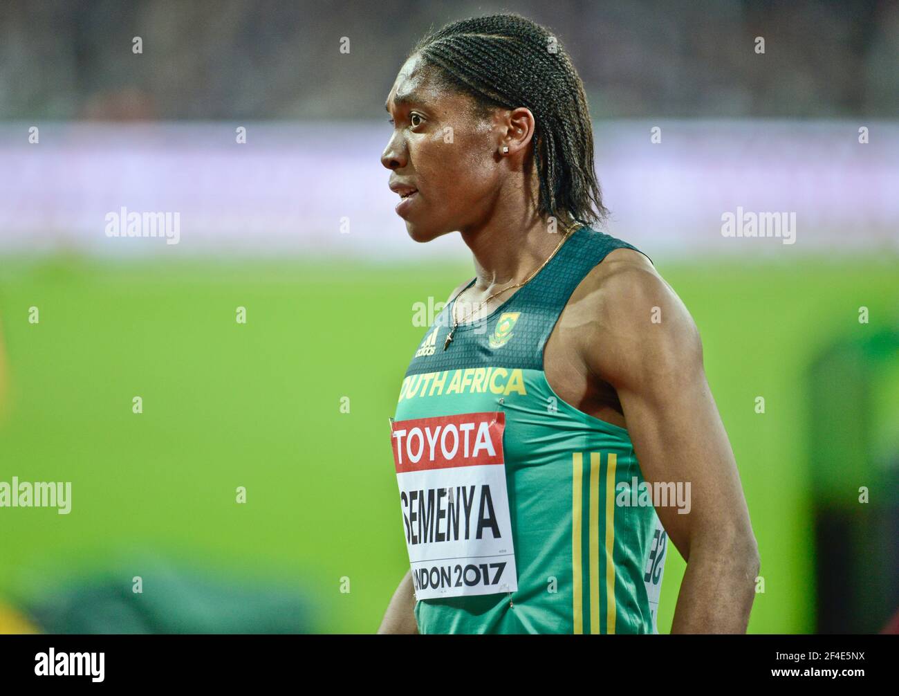 Caster Semenya (Sudafrica). medaglia di bronzo di 1500 metri. IAAF Athletics World Championships, Londra 2017 Foto Stock
