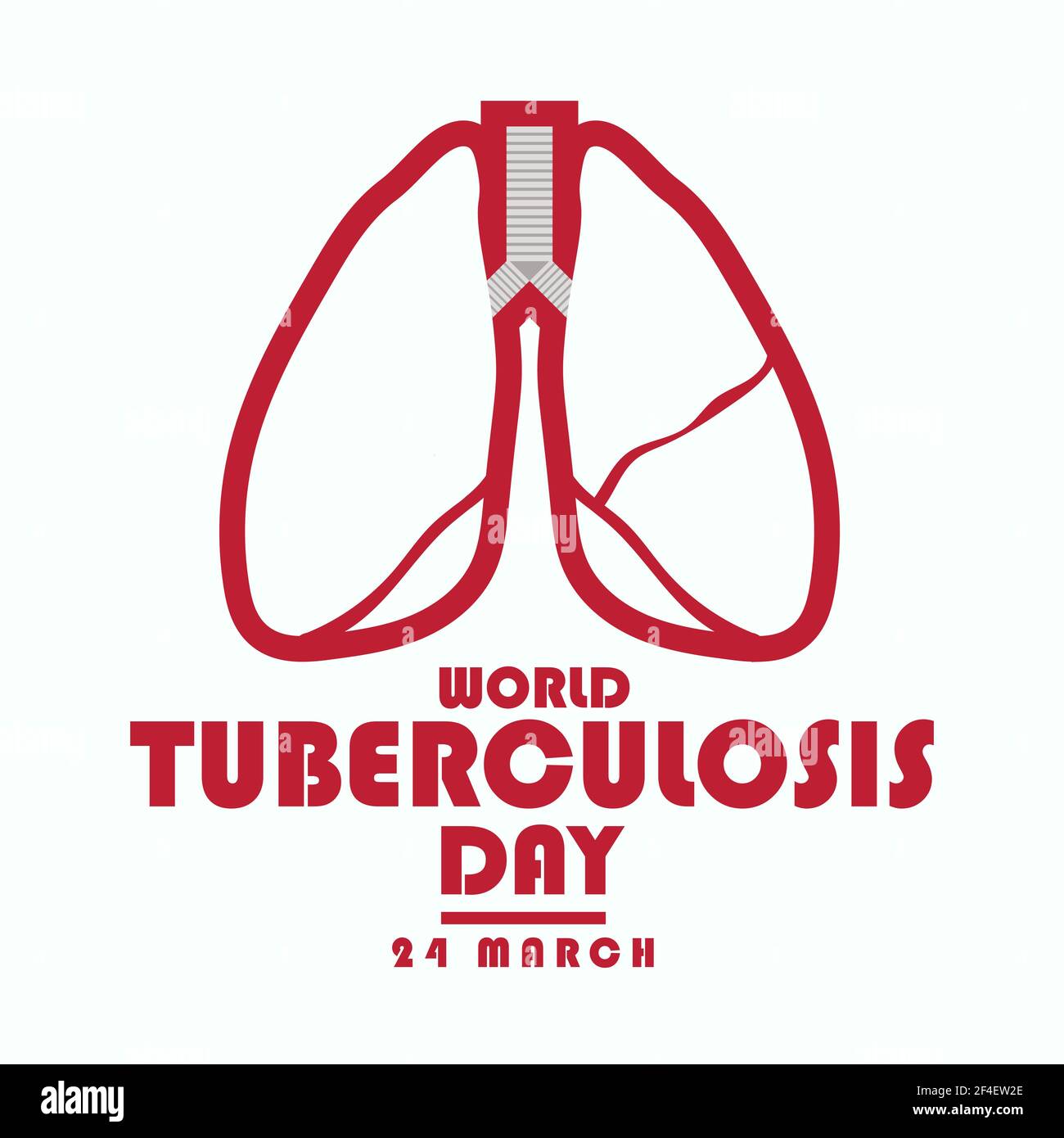 Poster della Giornata mondiale della tubercolosi, vettore di illustrazione dell'assistenza sanitaria ai polmoni Illustrazione Vettoriale