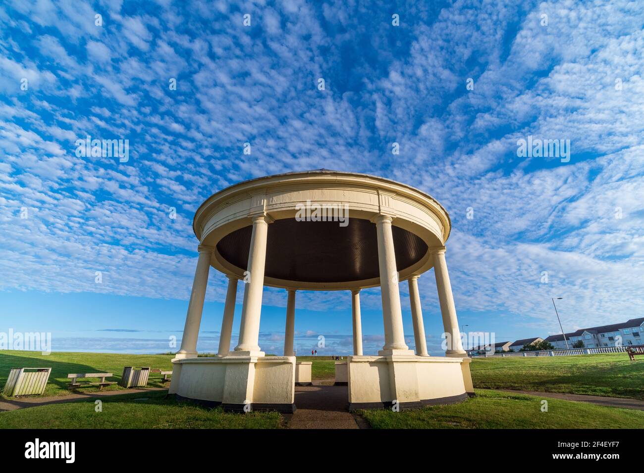 La Bandstand, South Beach, Blyth, Northumberland Foto Stock