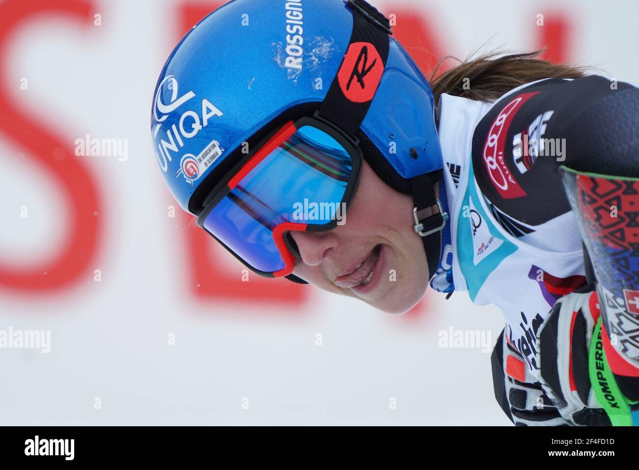 Lenzerheide, Schweiz. 21 Mar 2021. 21.03.2021, Lenzerheide, Lenzerheide, Audi FIS Ski WeltCup Lenzerheide: Donne giganti Slalom, Petra Vlhova (SVK) Credit: SPP Sport Press Photo. /Alamy Live News Foto Stock