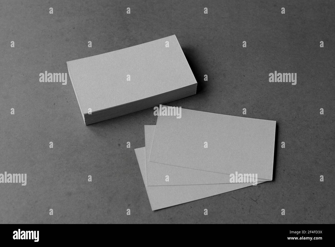 Mockup stack di biglietti da visita. Spazio di copia per il testo. Foto Stock