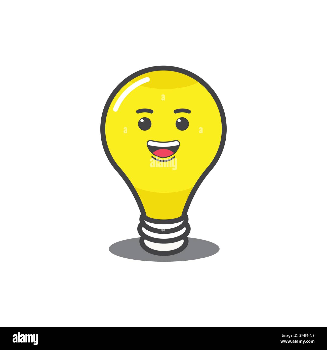 icona animazione vettoriale cartoon lampada Illustrazione Vettoriale