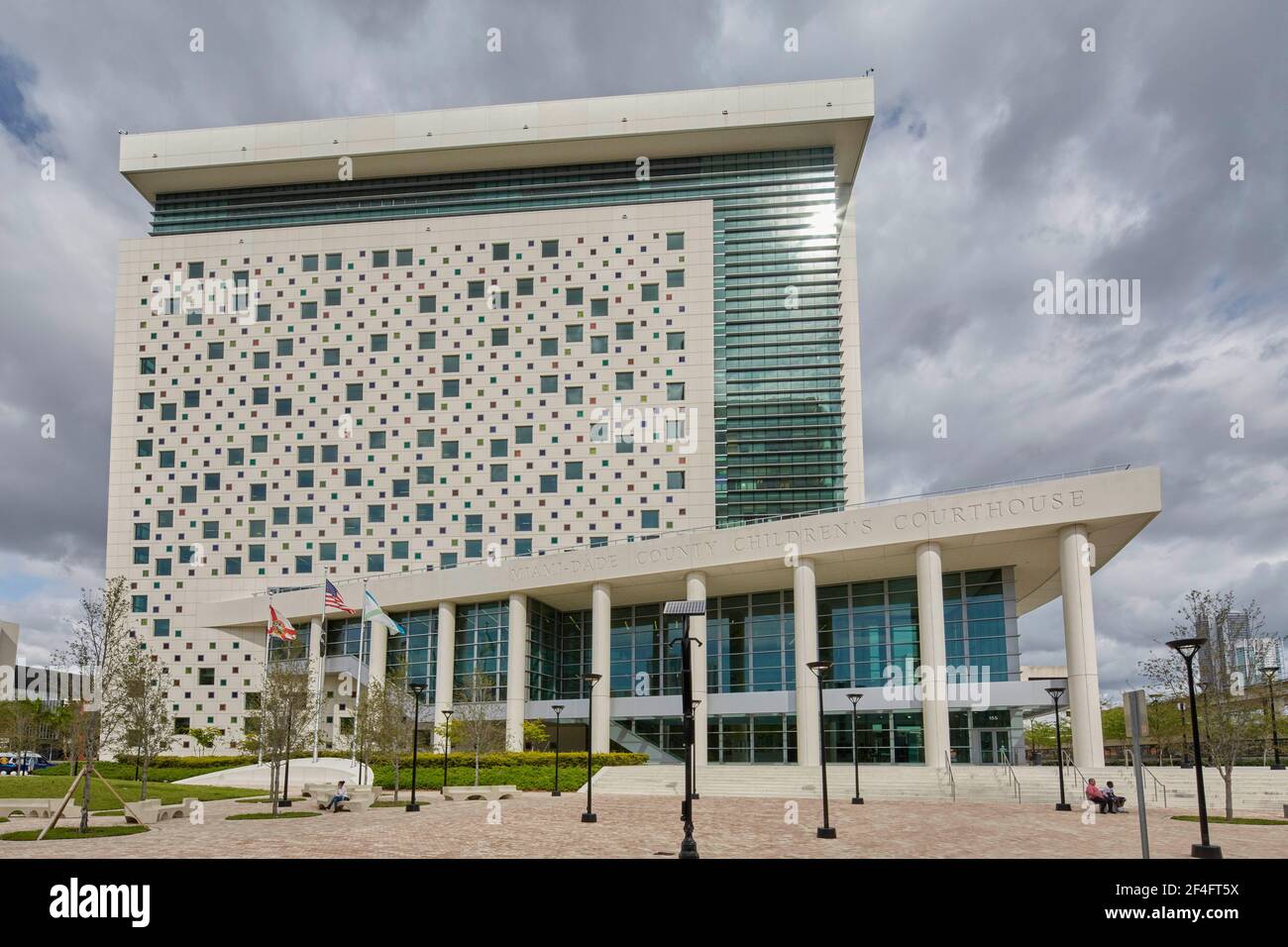 Miami-Dade County New Children's Courthouse Miami Florida USA Foto Stock