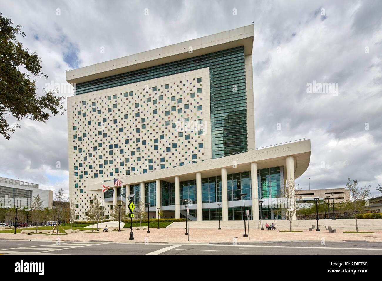 Miami-Dade County New Children's Courthouse Miami Florida USA Foto Stock