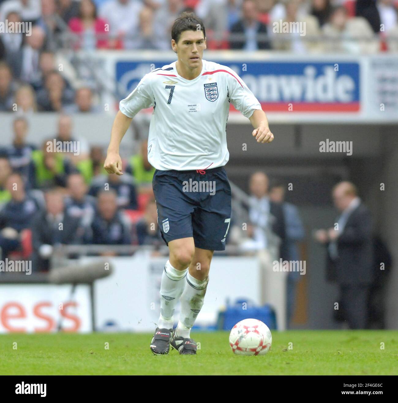 CAMPI EUROPEI INGHILTERRA V ISRAELE A WEMBLEY. BARRY. 8/9/2007 FOTO DAVID ASHDOWN Foto Stock