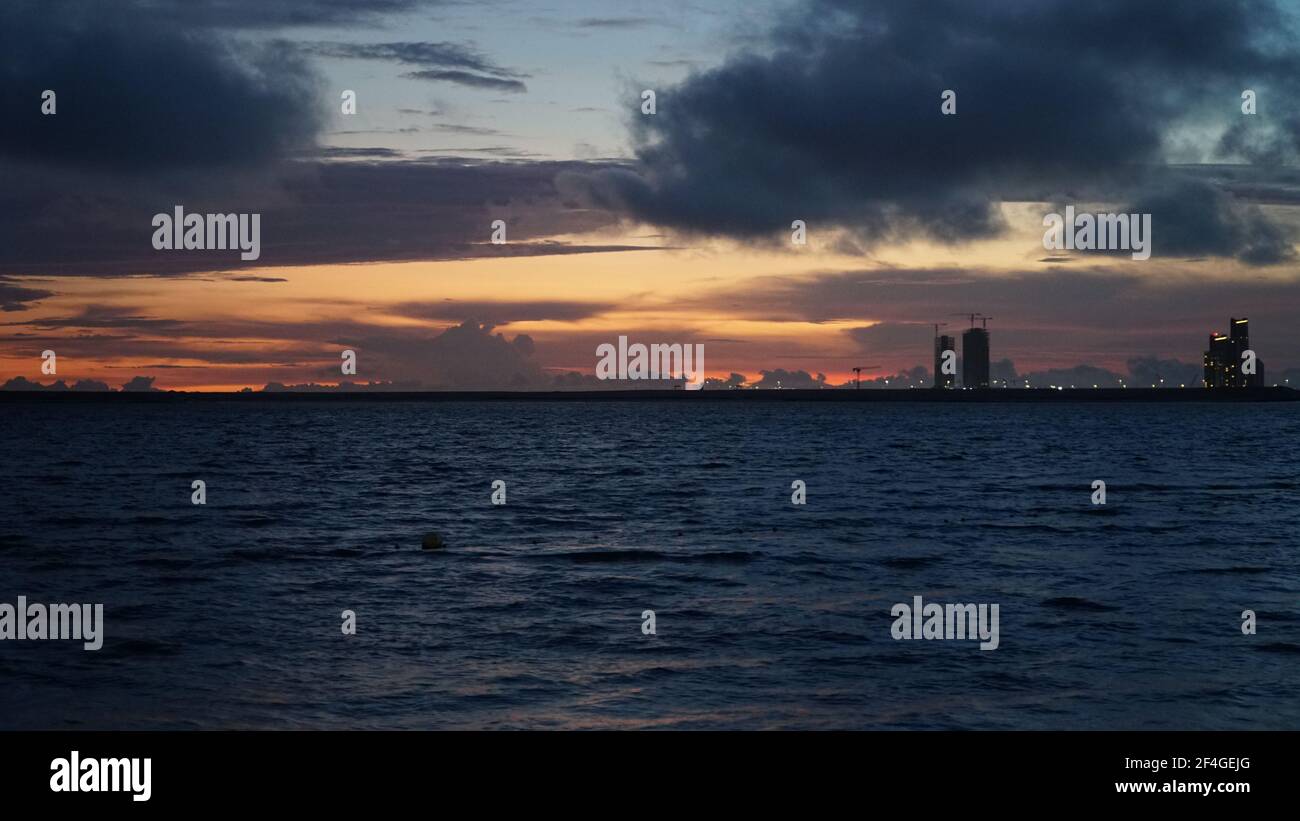 Landmark Beach - Oceano Atlantico sulla costa di Lagos Isola Foto Stock