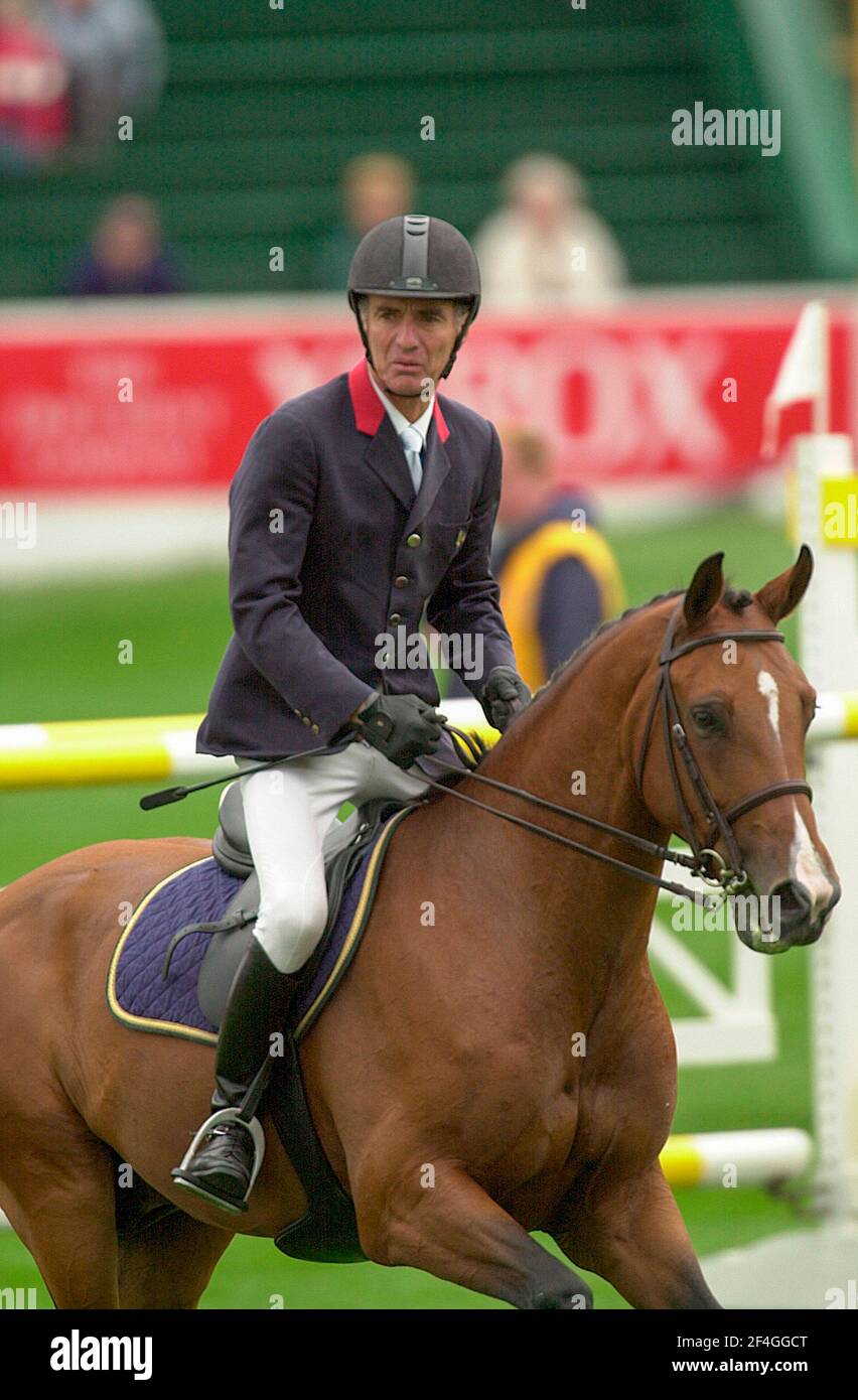 CSIO Masters, prati di abete, settembre 2001, alettatura Benvenuti, Michel Robert (FRA) riding Luc Foto Stock