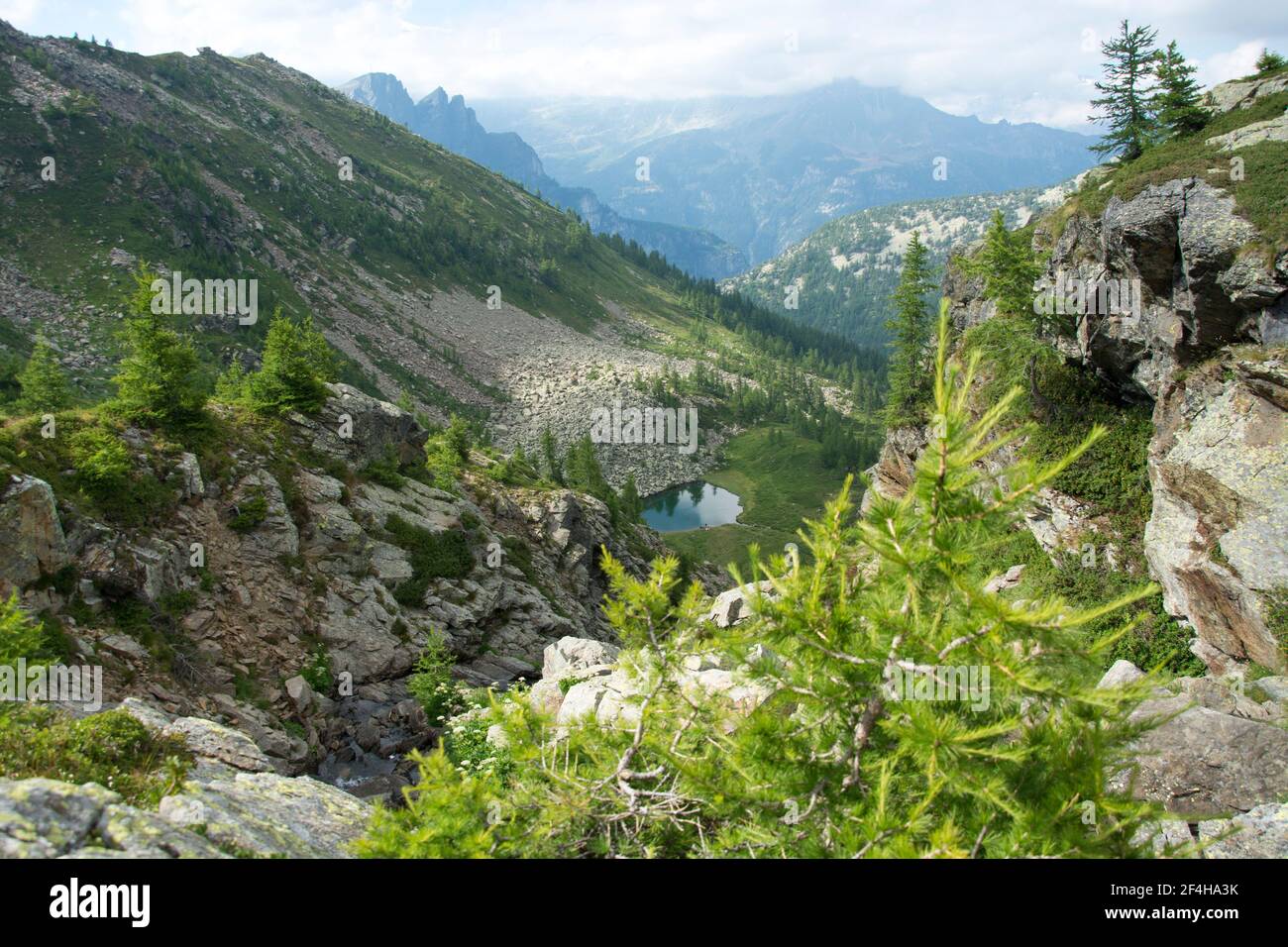 Zwischbergental im über Zwischbergental Foto Stock