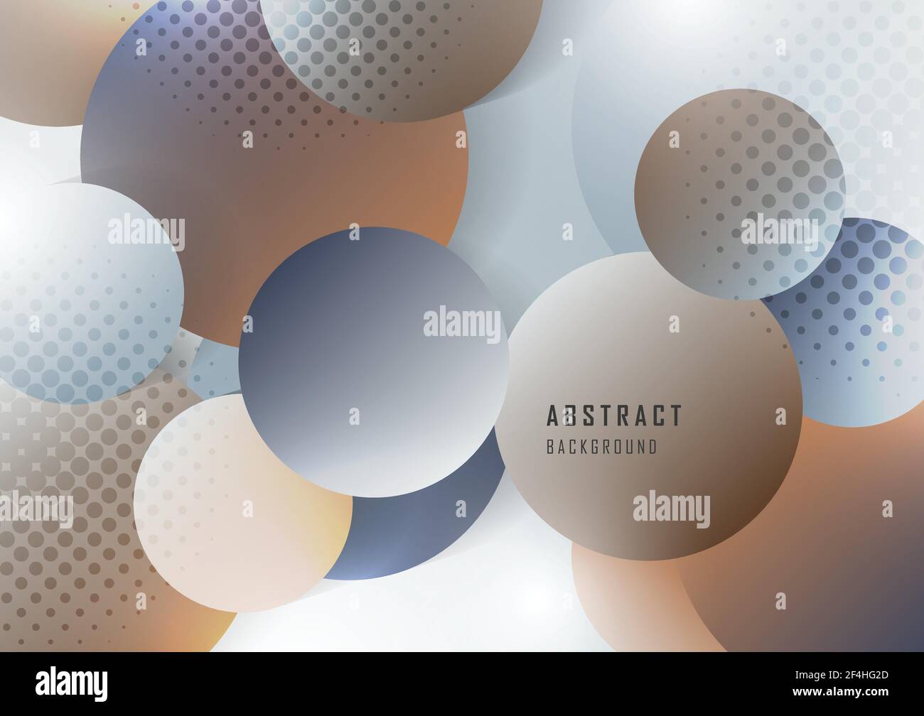 Modello di stile cerchio sfumato astratto con modello di stile mezzitoni. Sovrapposizione dello sfondo di stile geometrico. Vettore di illustrazione Illustrazione Vettoriale