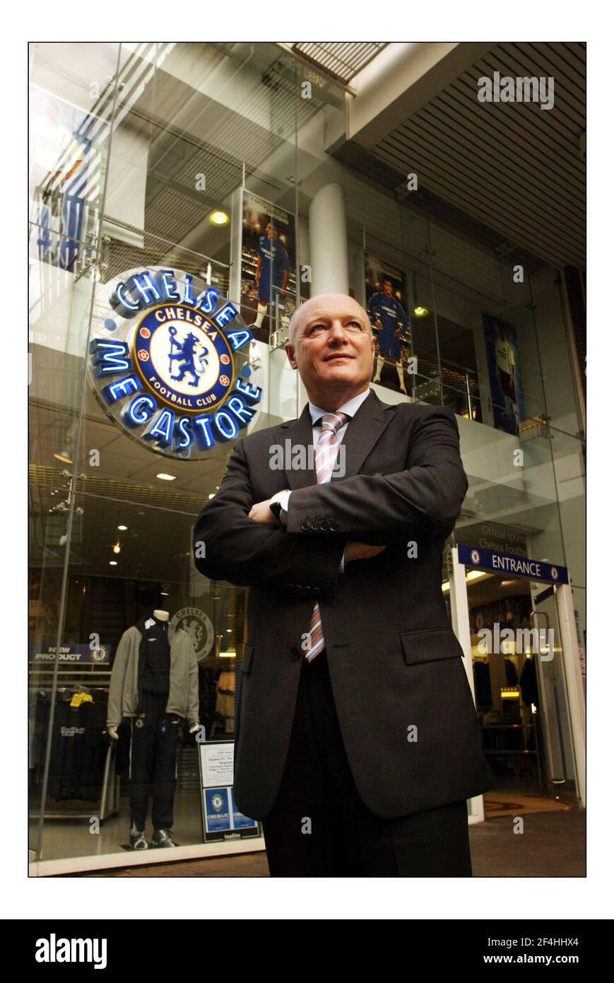 Peter Kenyon Chief Executive del Chelsea Football Club di Stamford Ponte a Londra.pic David Sandison 25/10/2005 Foto Stock