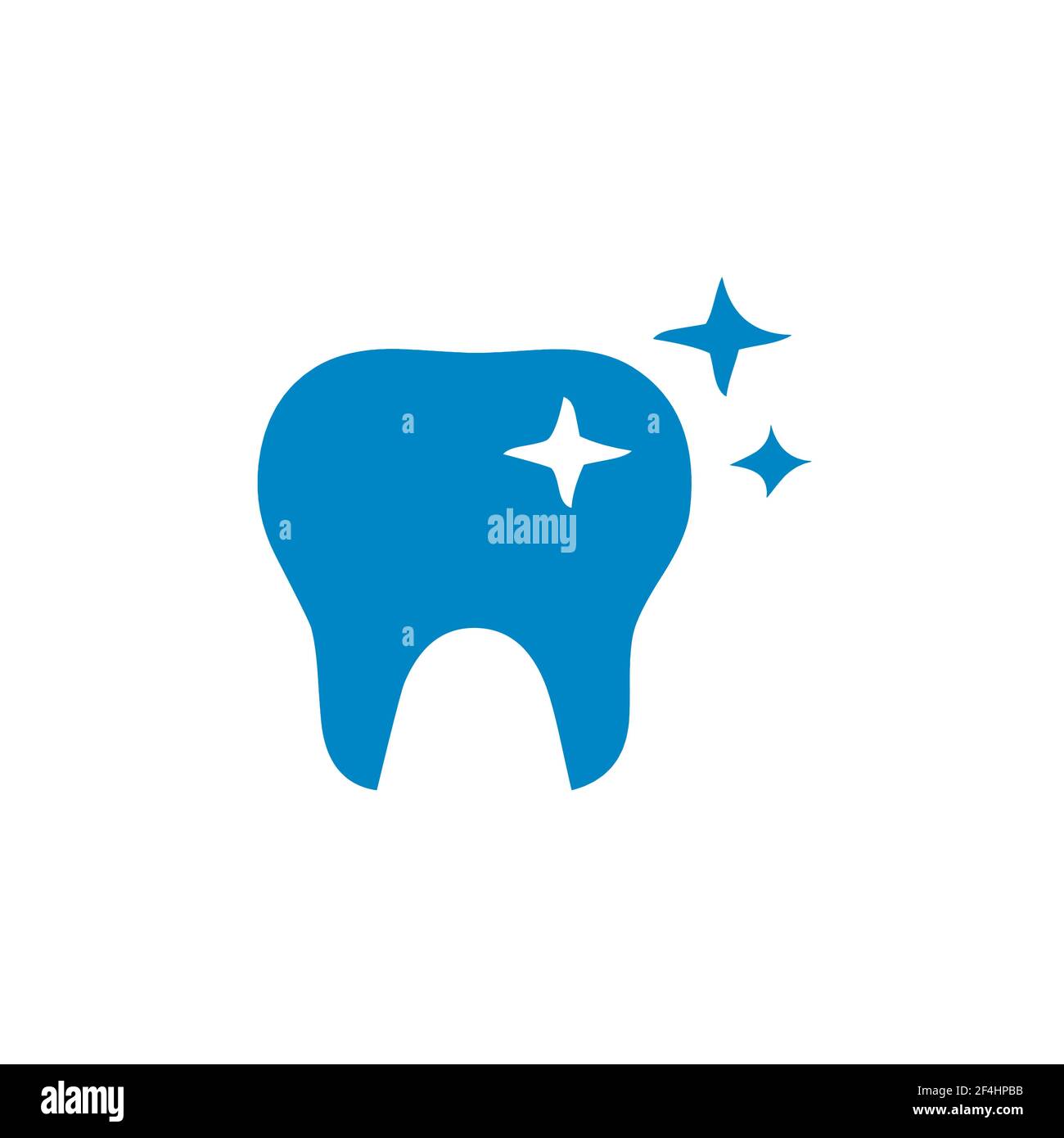 Disegno vettoriale del logo dentale. Illustrazione Vettoriale