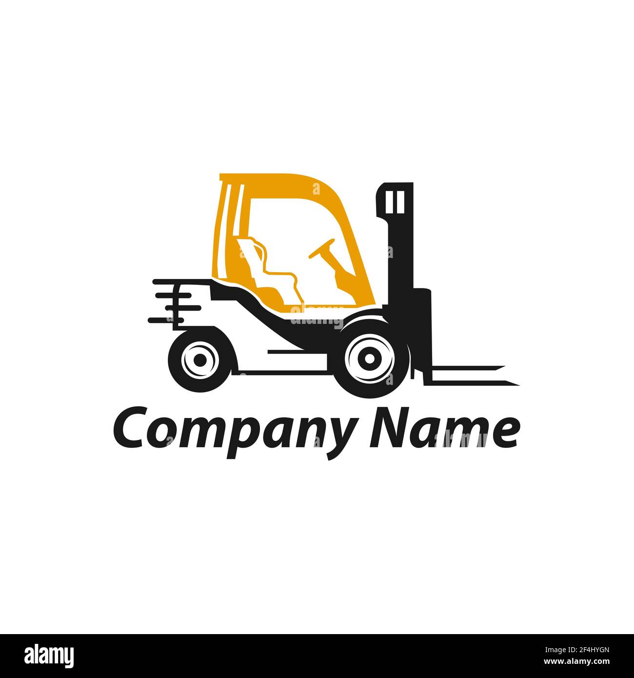 Simboli, icone, sagome, illustrazioni carrelli elevatori per società di noleggio - logo.EPS 10 Illustrazione Vettoriale