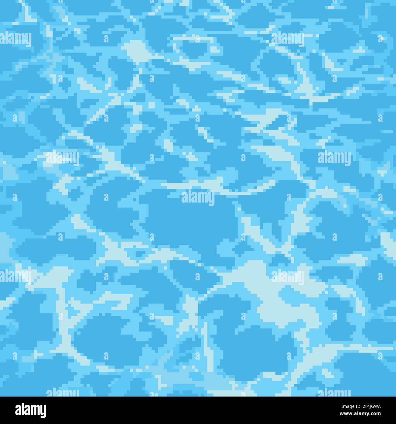 pixel art water pool sfondo Illustrazione Vettoriale
