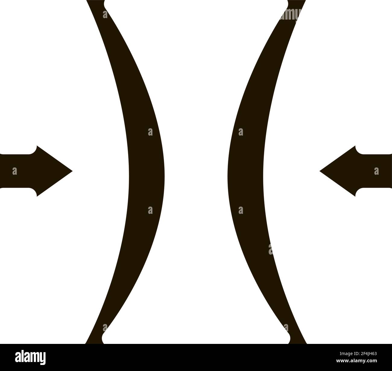 Blocca l'icona corde vocali Illustrazione del glyph vettoriale Illustrazione Vettoriale