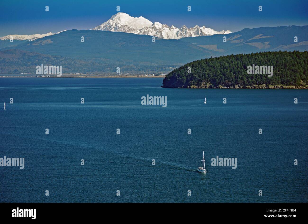 Mt. Baker; Padilla Bay 1 Foto Stock