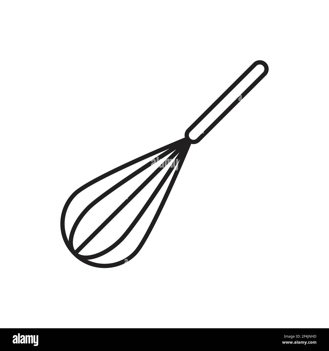 Balloon whisk per mixare e sussurrare vettoriali di icone per grafica, logo, sito web, social media, app mobile, illustrazione dell'interfaccia utente Illustrazione Vettoriale