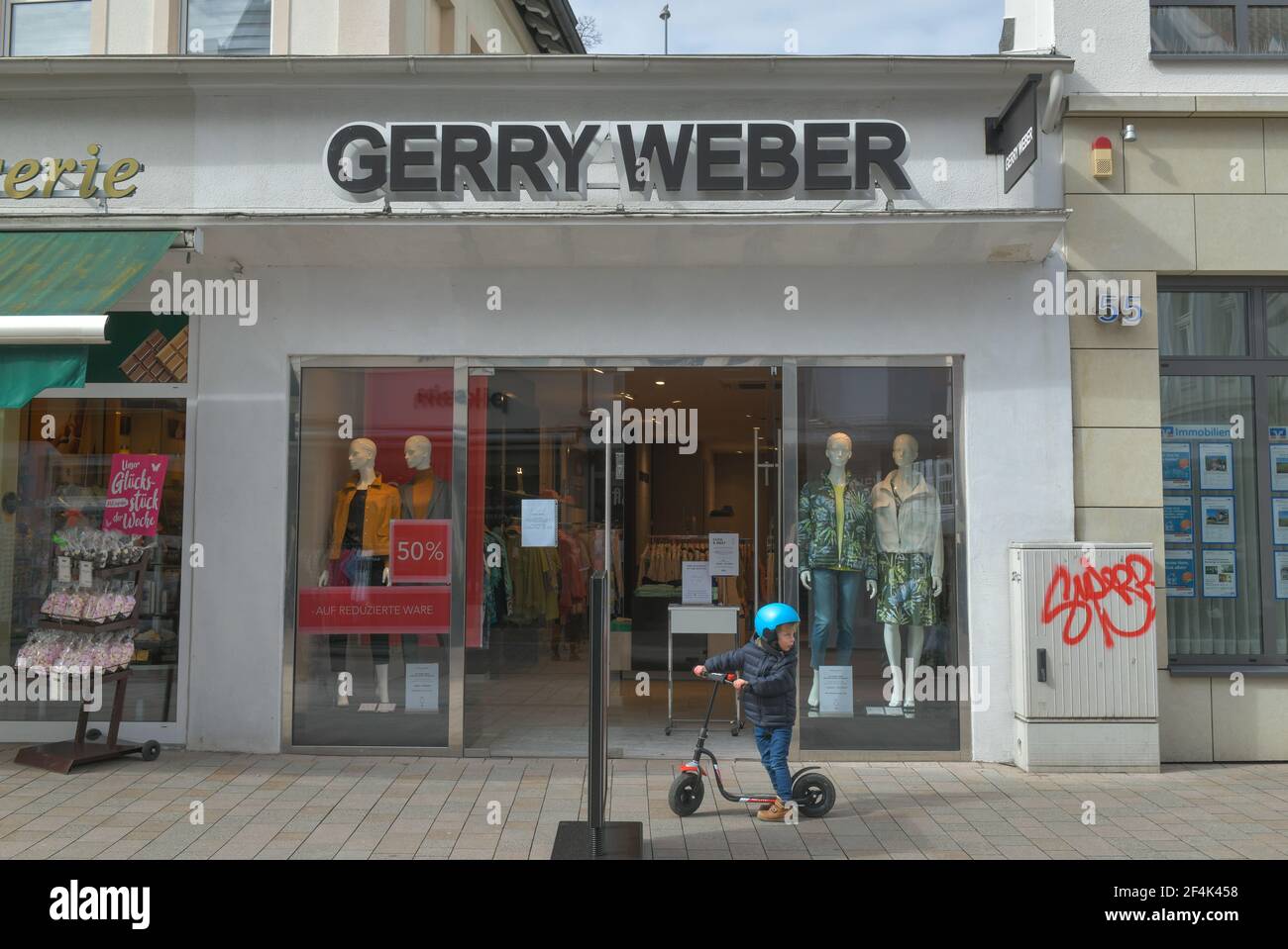 Gerry Weber, Lange Straße, Bad Salzuflen, Kreis Lippe, Ostwestfalen, Nordrhein-Westfalen, Germania Foto Stock