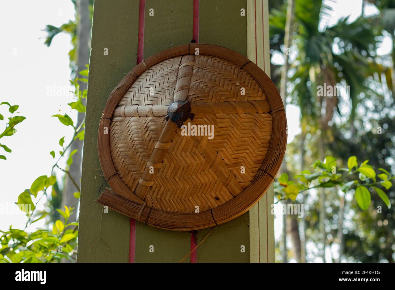 Materiali agricoli o matail che ha fatto con bambù maturo e. rattan Foto Stock