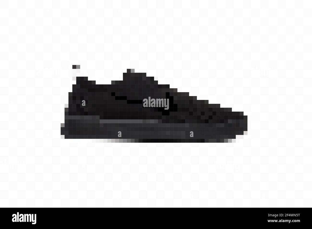 Belle sneaker nere pixelated. Illustrazione vettoriale. Nike Immagine e  Vettoriale - Alamy