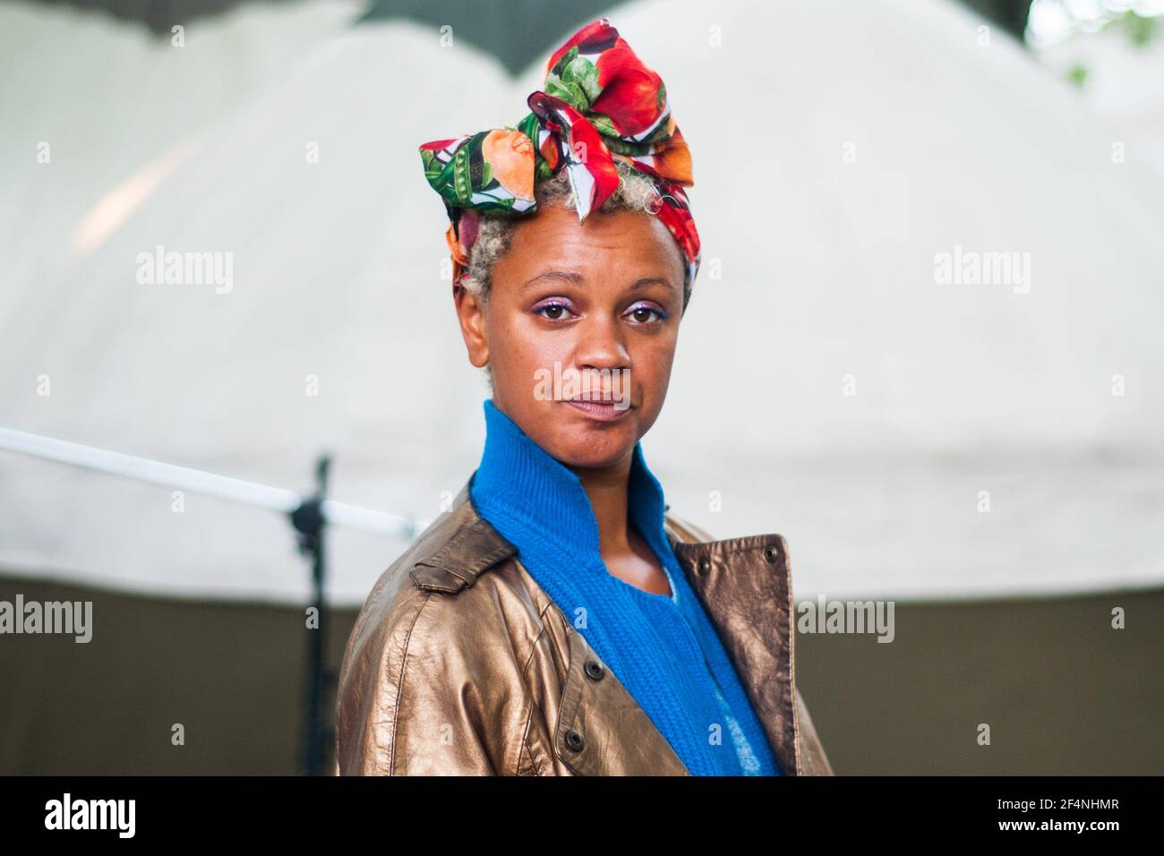 Edimburgh, Scozia. 18 agosto 2018. La presentatrice televisiva e radiofonica inglese Gemma Cairney partecipa a una fotocellula durante il Libro Internazionale di Edimburgo Foto Stock