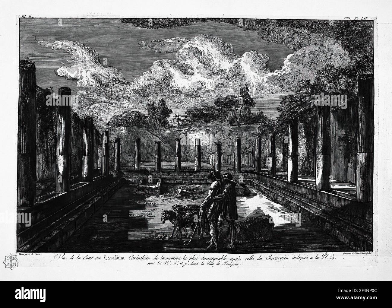 Giovanni Battista Piranesi - Visualizza Cavedio Corinzio più importante di Chirurgo della casa Foto Stock
