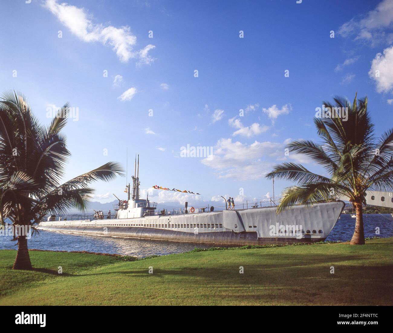 La USS Arizona Memorial Vistor Center, Pearl Harbor, Honolulu Oahu, Hawaii, Stati Uniti d'America Foto Stock