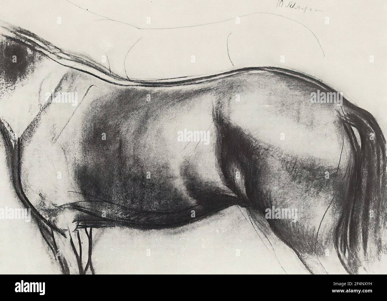 Kuzma Petrov-Vodkin - Schizzo dipinto di balneazione cavallo rosso 1912 Foto Stock