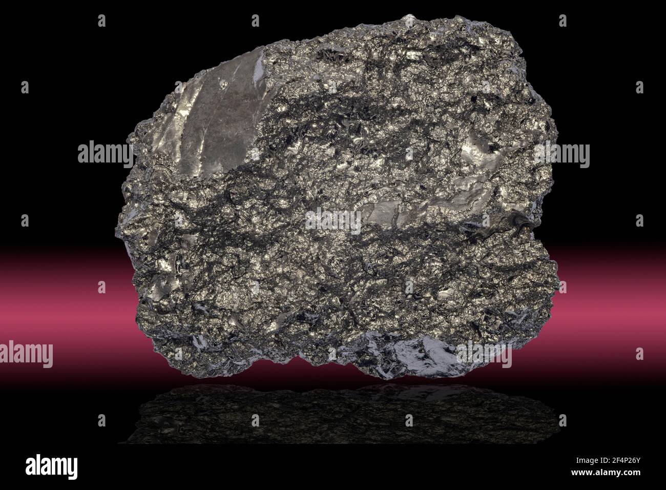 Il manganese è un elemento chimico con il simbolo Mn e il numero atomico 25. Foto Stock