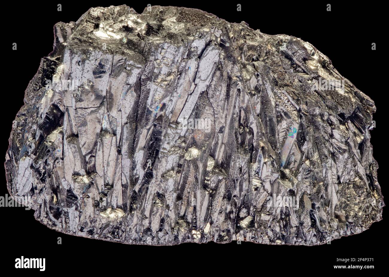 Il tellurio è un elemento chimico con il simbolo te e il numero atomico 52. Foto Stock