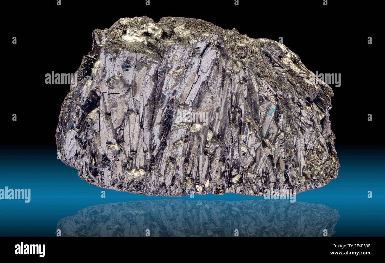 Il tellurio è un elemento chimico con il simbolo te e il numero atomico 52. Foto Stock