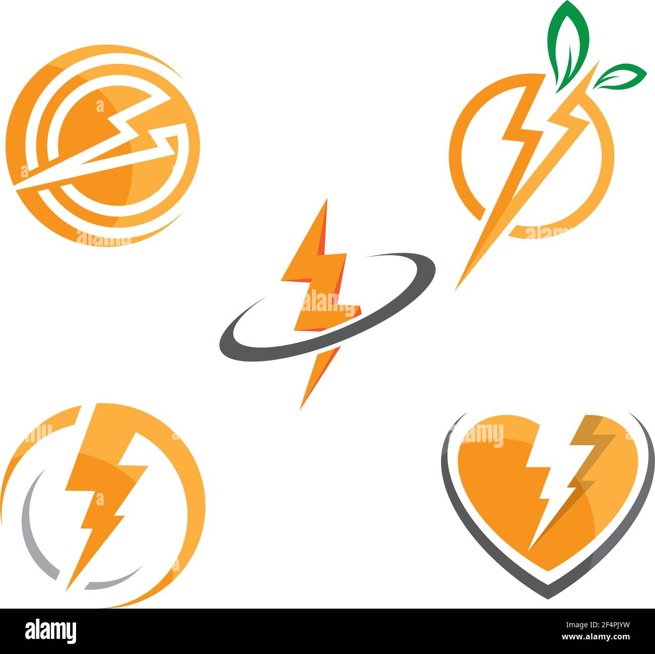 Immagini del logo Lightning Illustrazione Vettoriale