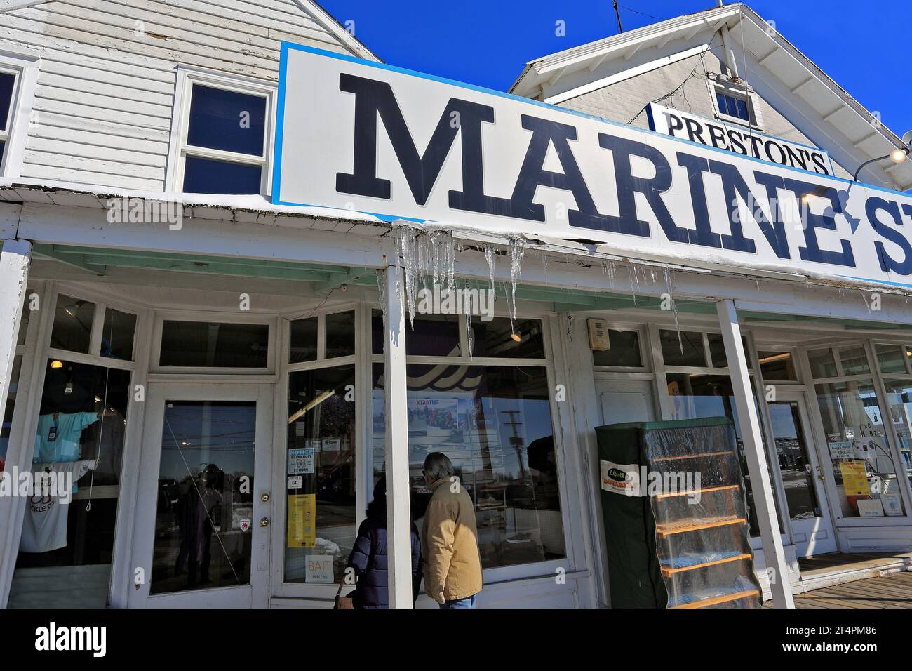 Preston's Marine Supply Greenport Long Island New York Foto Stock