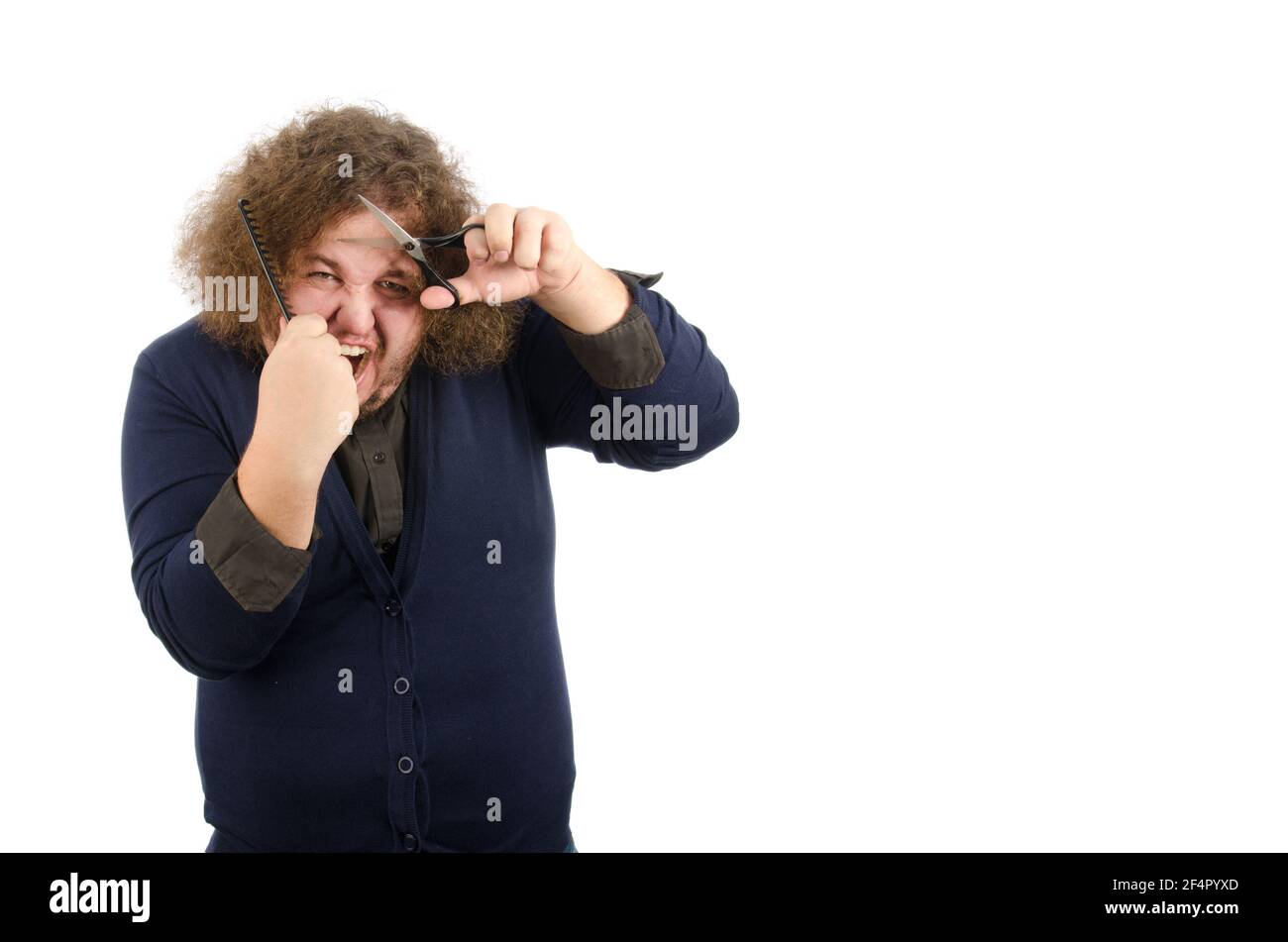 Idea e successo. Sì. L'uomo gioisce. Foto Stock