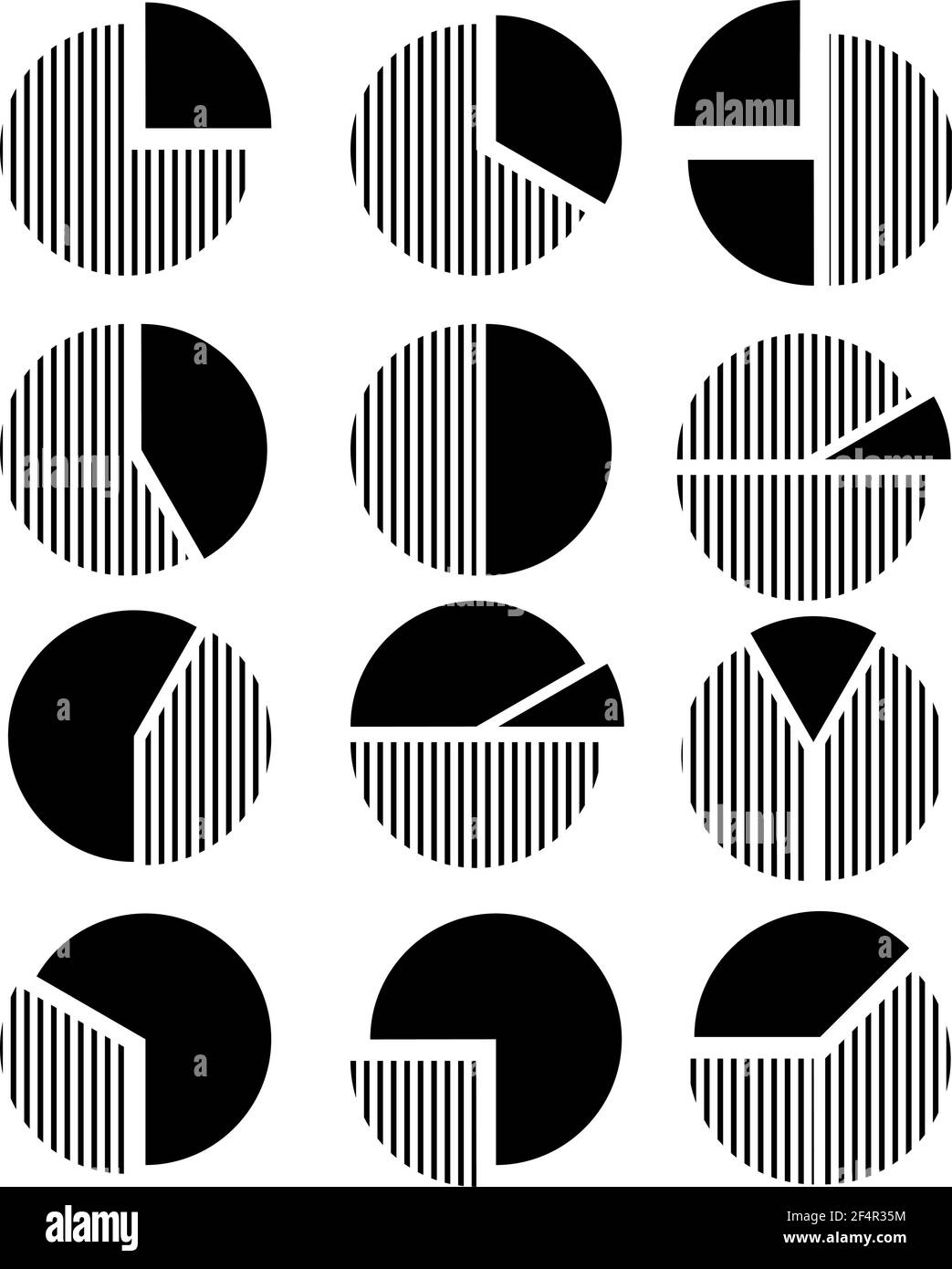 Icona del grafico a torta illustrazione vettoriale Illustrazione Vettoriale