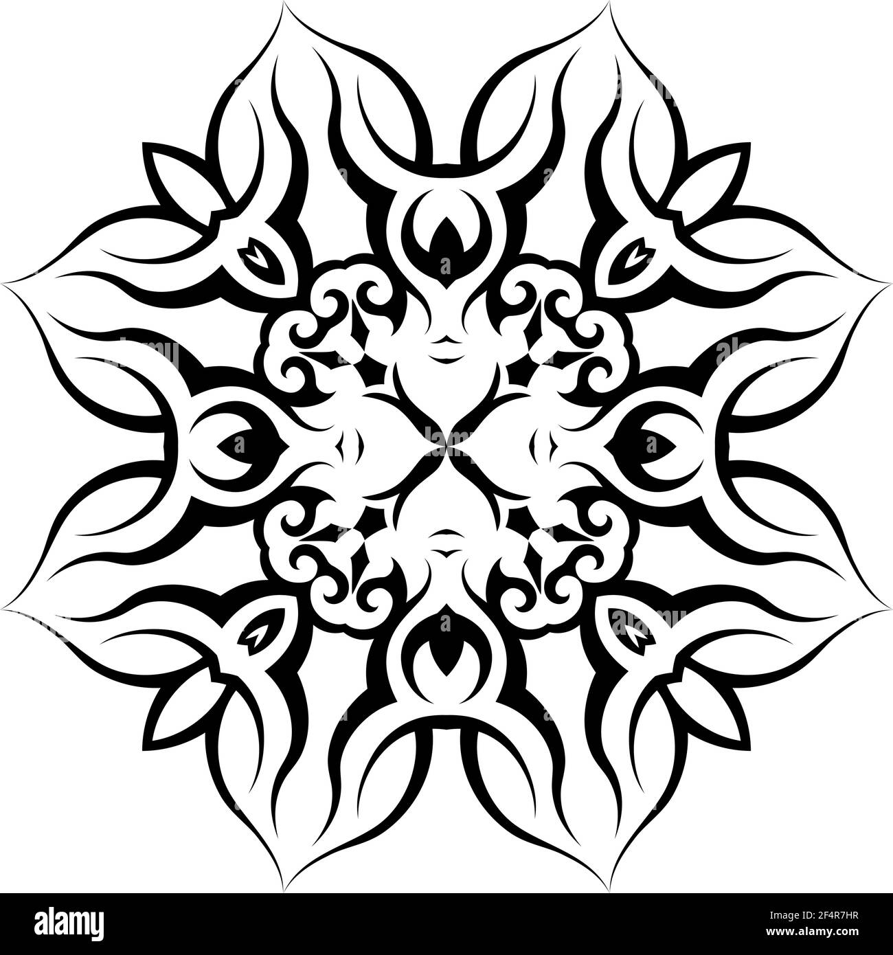 Tatuaggi Tribal Design arte vettoriale Illustrazione Vettoriale