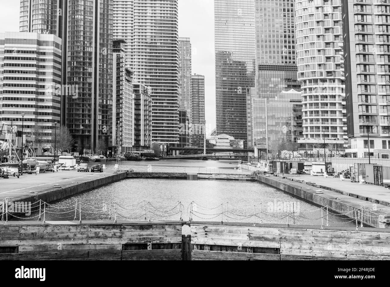 Canary Wharf e architettura Foto Stock