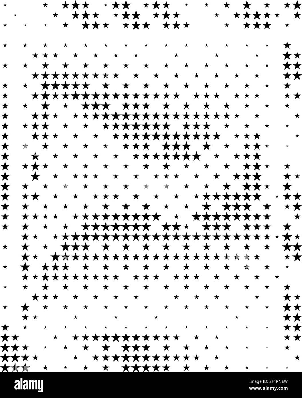 Illustrazione grafica vettoriale dello sfondo di un pattern astratto a stella Illustrazione Vettoriale