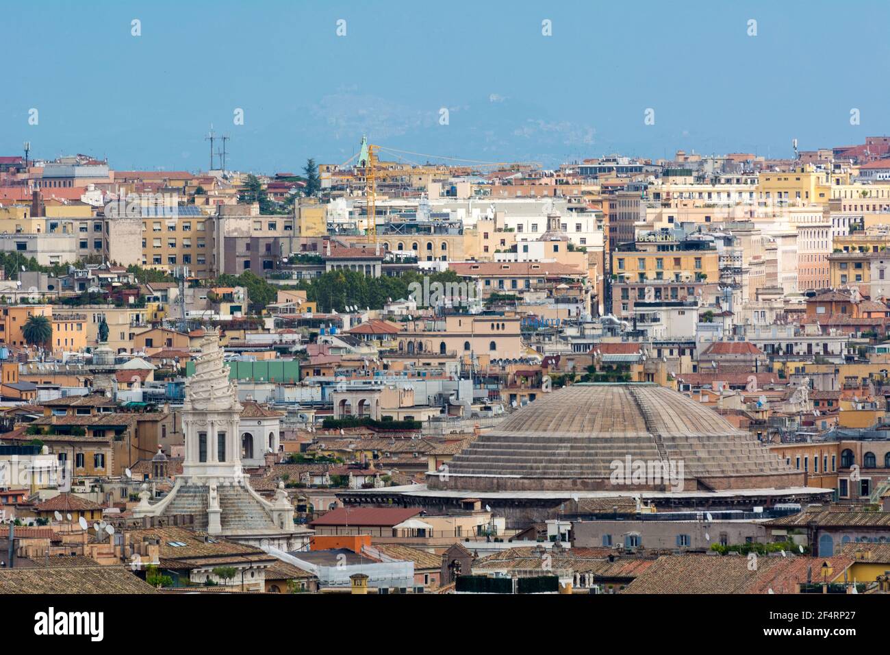 Roma, Italia - Ott 05, 2018: la splendida vista della città eterna di tetti Foto Stock