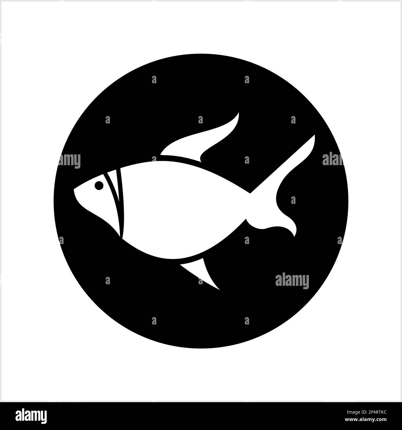 Disegno di icona di pesce Illustrazione di arte vettoriale Illustrazione Vettoriale