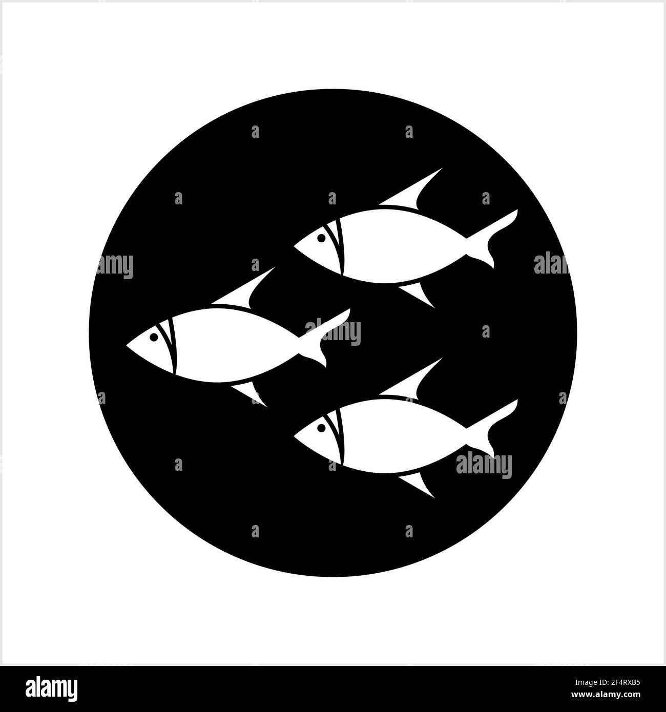 Disegno di icona di pesce Illustrazione di arte vettoriale Illustrazione Vettoriale