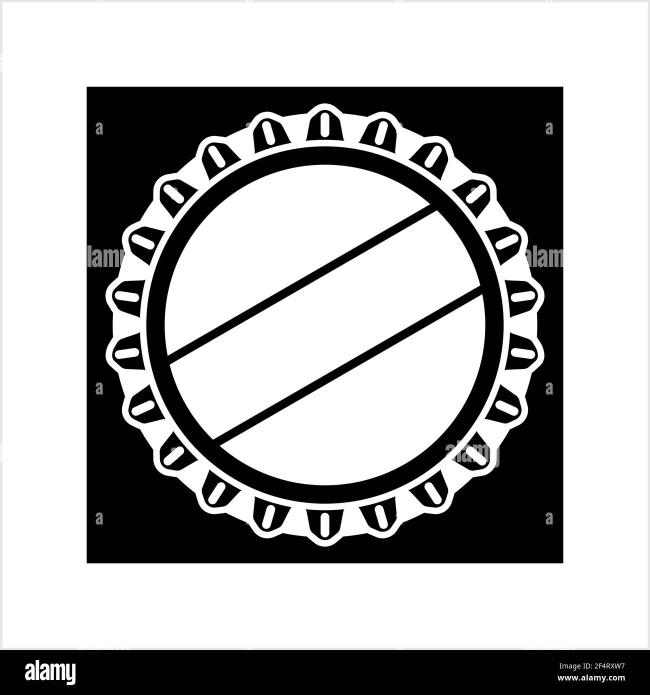 Icona del tappo del flacone illustrazione grafica vettoriale Illustrazione Vettoriale