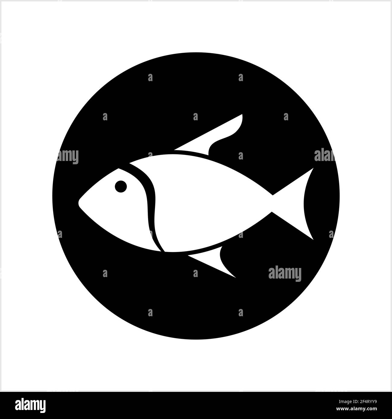 Disegno di icona di pesce Illustrazione di arte vettoriale Illustrazione Vettoriale