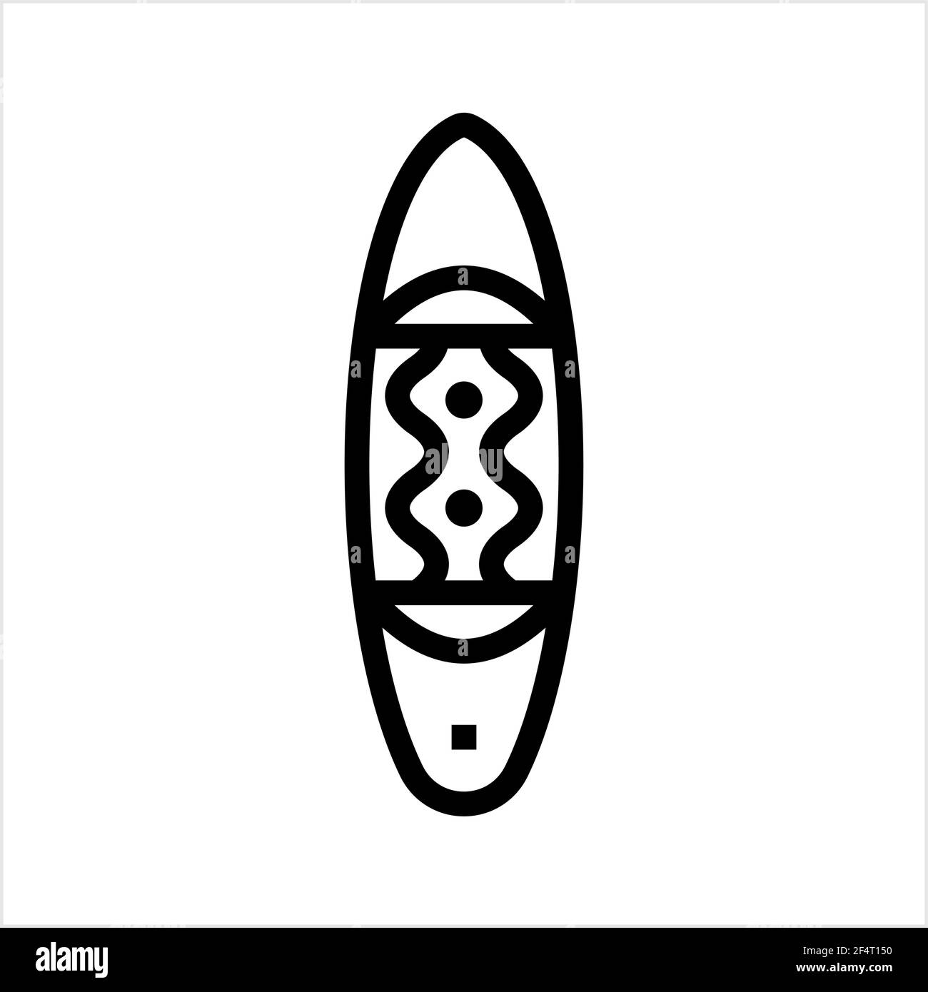 Icona Surfboard, icona Surf Board, icona Water Sport Illustrazione Arte vettoriale Illustrazione Vettoriale