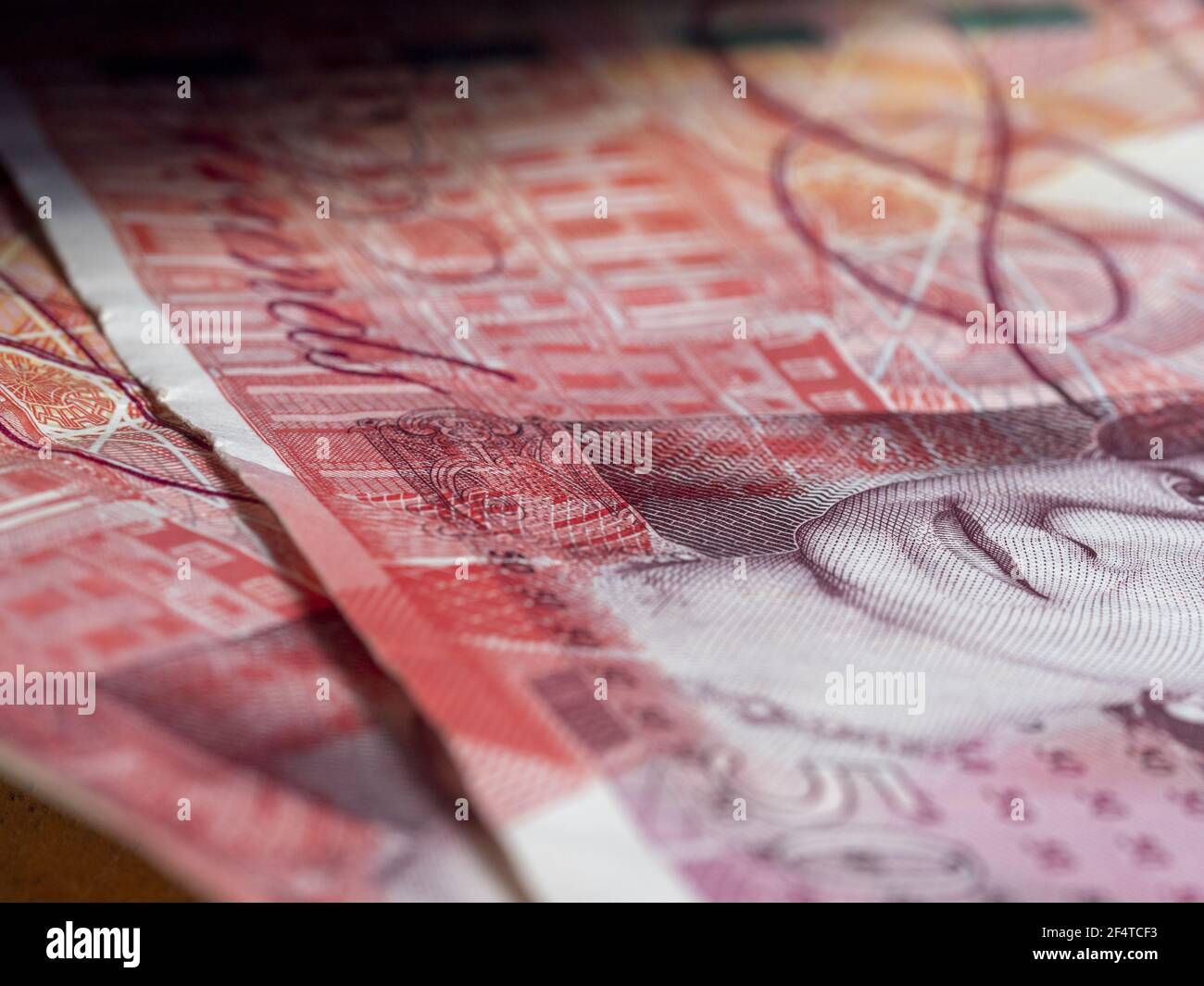 British cinquanta pound note Foto Stock