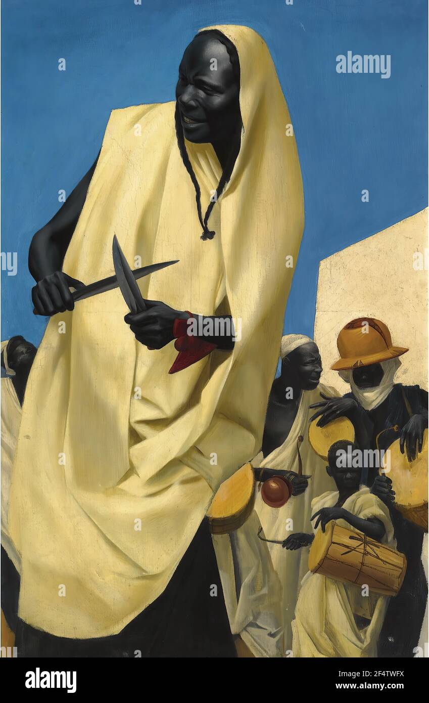Alexandre Jacovleff - Kuli Kut Dance Niamey 1926 Foto Stock