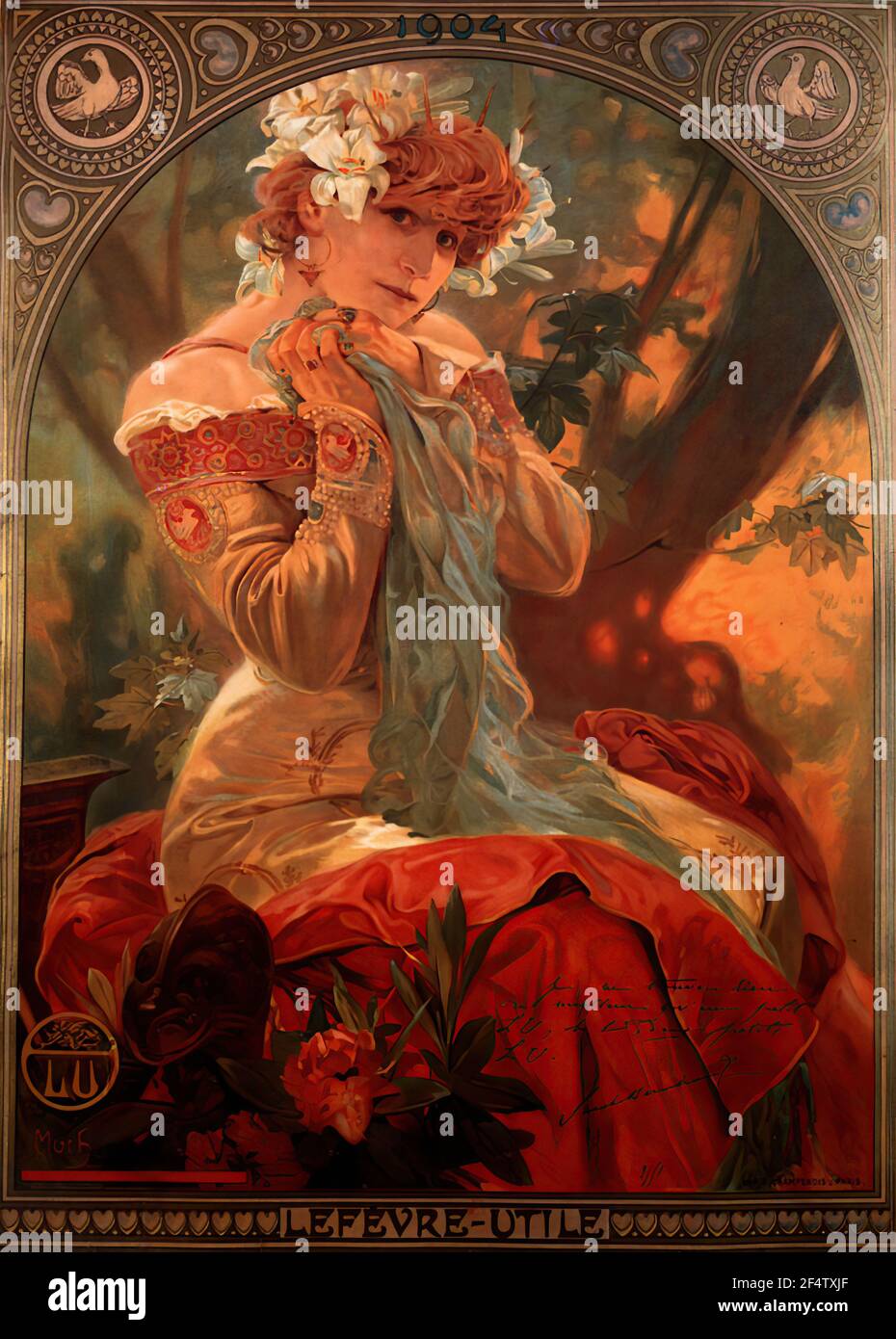Alfons Mucha - Lefevre Utile 1903 Foto Stock